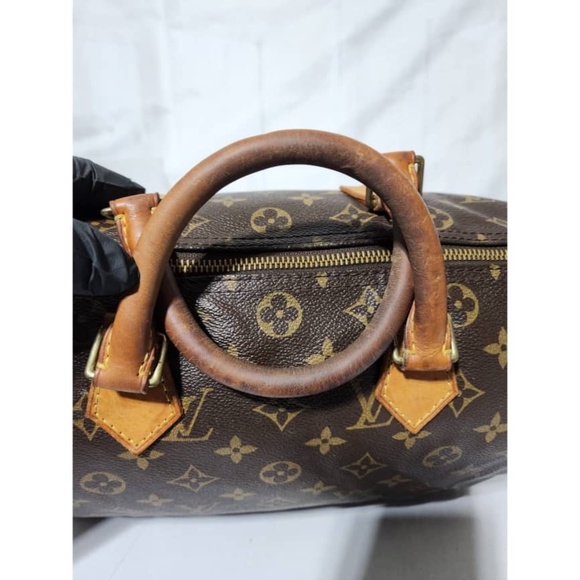 Authentic Louis Vuitton Monogram Speedy 30 Bag Brown - Picture 9 of 16